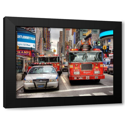 First Scene Black Modern Wood Framed Art Print with Double Matting by Terrible, Aurelien