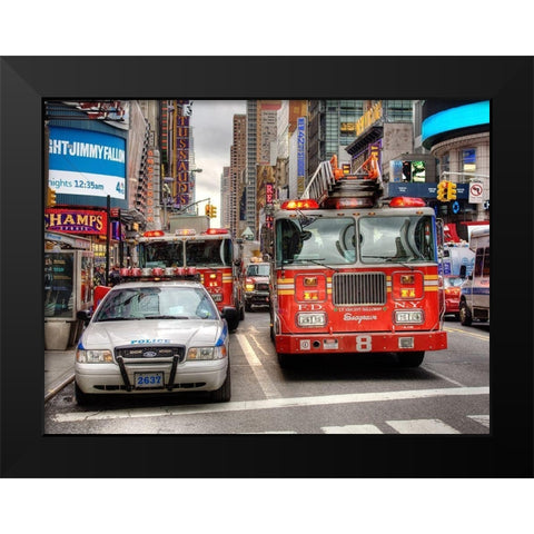 First Scene Black Modern Wood Framed Art Print by Terrible, Aurelien