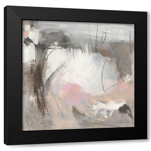 Aufschwung Black Modern Wood Framed Art Print with Double Matting by Schafer, Jenny