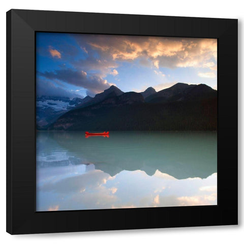 West Alberta - Silence Black Modern Wood Framed Art Print with Double Matting by Brommelhorster, Ulf