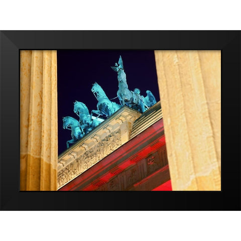 Quadriga I Black Modern Wood Framed Art Print by Fischer, Rolf