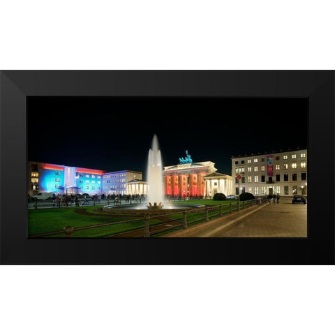 Pariser Platz I Black Modern Wood Framed Art Print by Fischer, Rolf