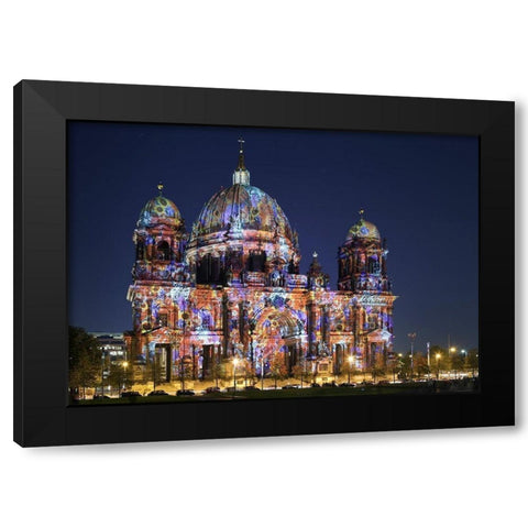 Dom Black Modern Wood Framed Art Print by Fischer, Rolf