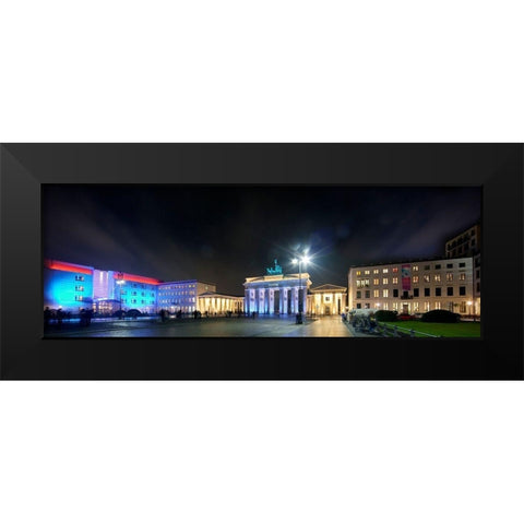 Pariser Platz II Black Modern Wood Framed Art Print by Fischer, Rolf