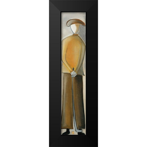 Golfer I Black Modern Wood Framed Art Print by Arns-Muller, Monika