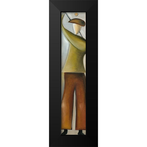 Golfer II Black Modern Wood Framed Art Print by Arns-Muller, Monika