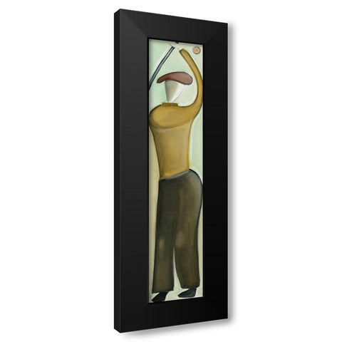 Golfer III Black Modern Wood Framed Art Print with Double Matting by Arns-Muller, Monika