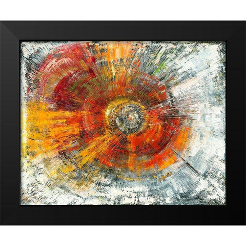 Explosion Black Modern Wood Framed Art Print by Arns-Muller, Monika