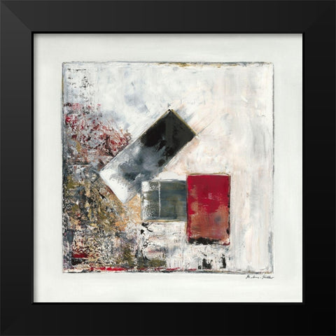 Schwerkraft Black Modern Wood Framed Art Print by Arns-Muller, Monika