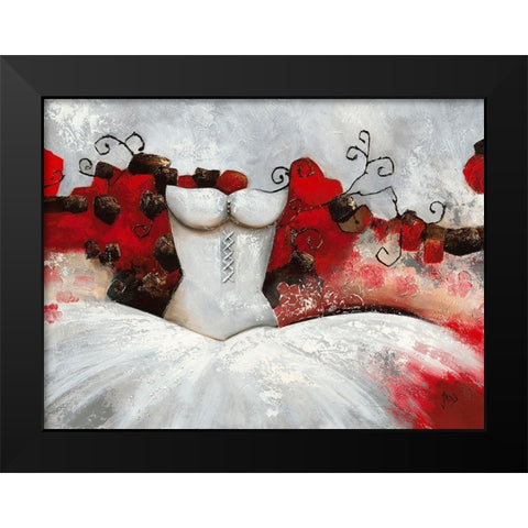 Sensibilite feminine II Black Modern Wood Framed Art Print by Jadis