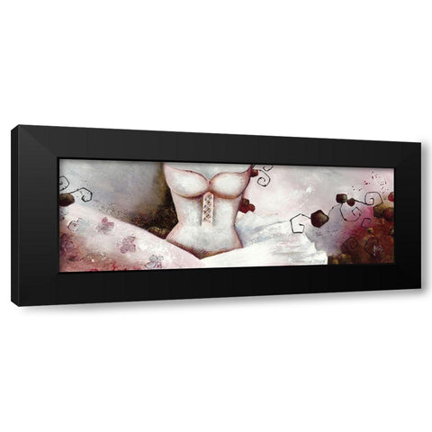 Sensibilite feminine III Black Modern Wood Framed Art Print with Double Matting by Jadis