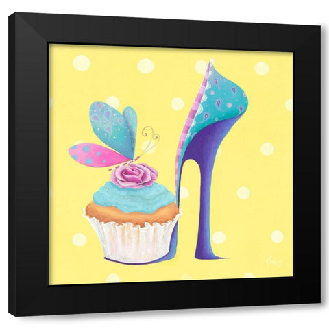 Fairyshoes I Black Modern Wood Framed Art Print with Double Matting by McFaul, Lorrie