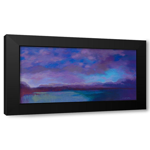 Grand Baie nuit III Black Modern Wood Framed Art Print by Mazur-Devaux, Ewa