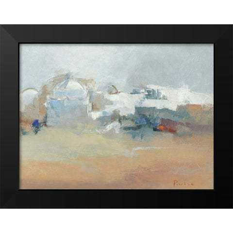Village du sud Black Modern Wood Framed Art Print by Parise, Chantal