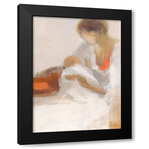 Maternite IV Black Modern Wood Framed Art Print with Double Matting by Parise, Chantal