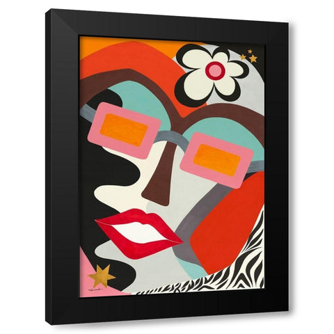 Fantaisie Black Modern Wood Framed Art Print by Brand, Valerie