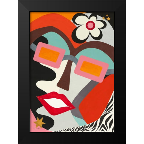 Fantaisie Black Modern Wood Framed Art Print by Brand, Valerie