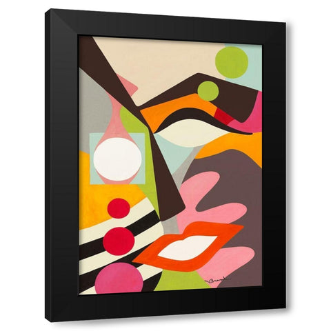 La lumiere Black Modern Wood Framed Art Print with Double Matting by Brand, Valerie