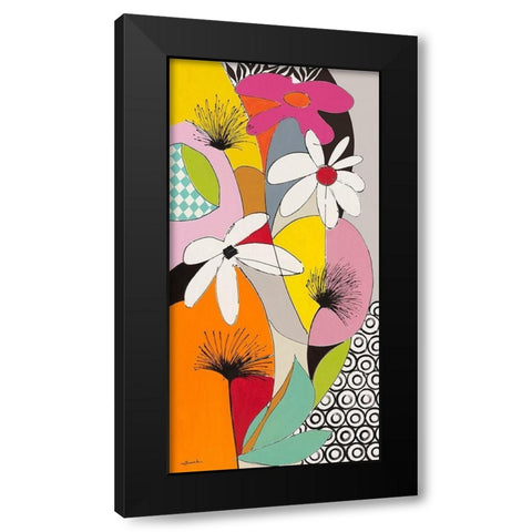 Le jardin de Valerie Black Modern Wood Framed Art Print with Double Matting by Brand, Valerie