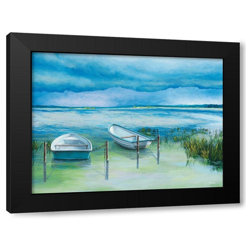 Nach dem Gewitter Black Modern Wood Framed Art Print by Richter, Cornelia