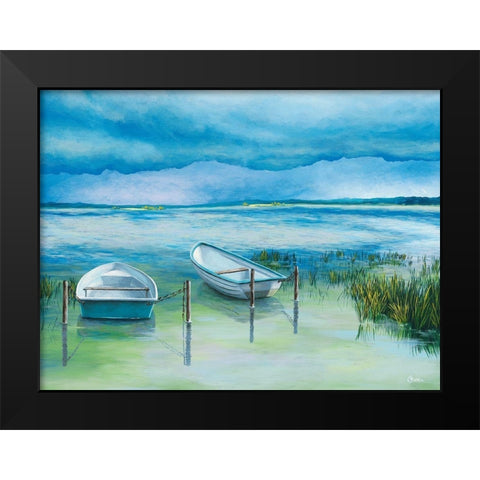 Nach dem Gewitter Black Modern Wood Framed Art Print by Richter, Cornelia