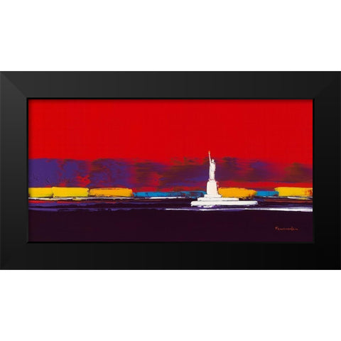 New York I Black Modern Wood Framed Art Print by Fontdeville, Guy