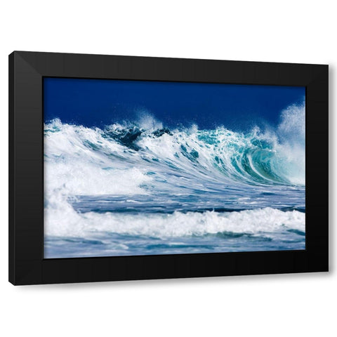 North Shore Black Modern Wood Framed Art Print by Westfield, Wim