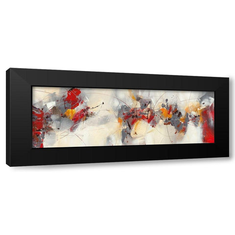 Percussion Black Modern Wood Framed Art Print by Ball, Veronique