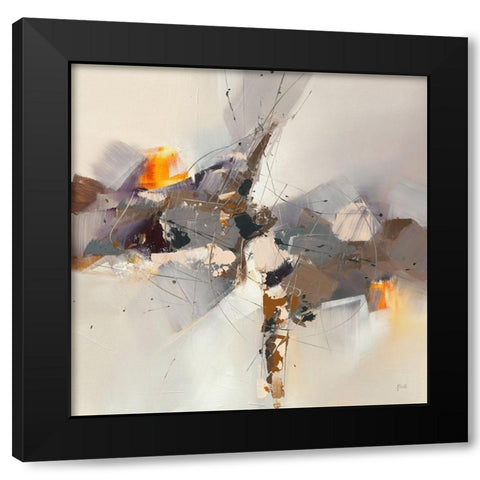 Ballet I Black Modern Wood Framed Art Print by Ball, Veronique