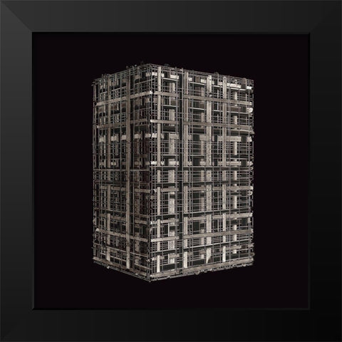 BW120411 Black Modern Wood Framed Art Print by NADAL