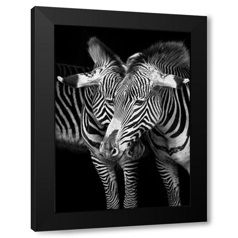 A Team with You Black Modern Wood Framed Art Print by Cano, Marina