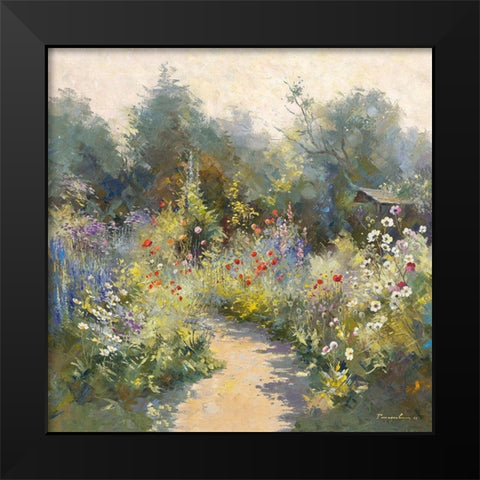 Petit paradis Black Modern Wood Framed Art Print by Messely, Paul