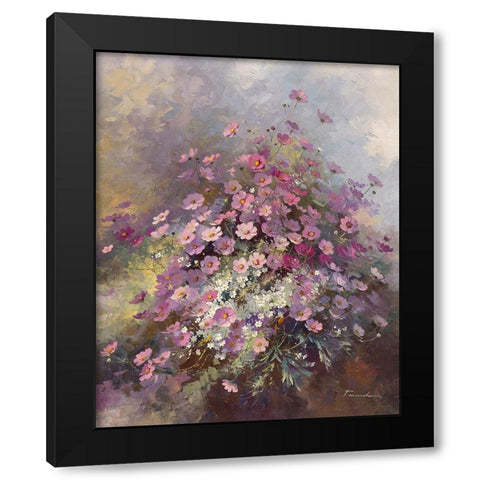 Cosmos Black Modern Wood Framed Art Print by Messely, Paul