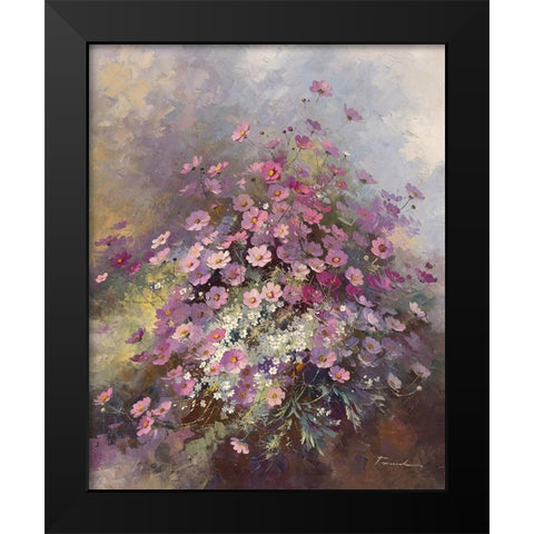 Cosmos Black Modern Wood Framed Art Print by Messely, Paul