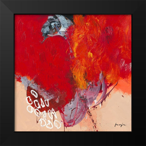 Variations abstraites XXIV Black Modern Wood Framed Art Print by Magis, Pascal