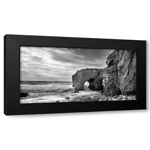 Cote Sauvage Black Modern Wood Framed Art Print with Double Matting by Seidel, Leo