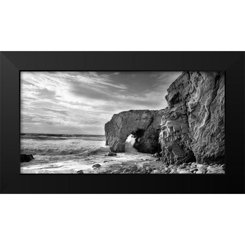 Cote Sauvage Black Modern Wood Framed Art Print by Seidel, Leo