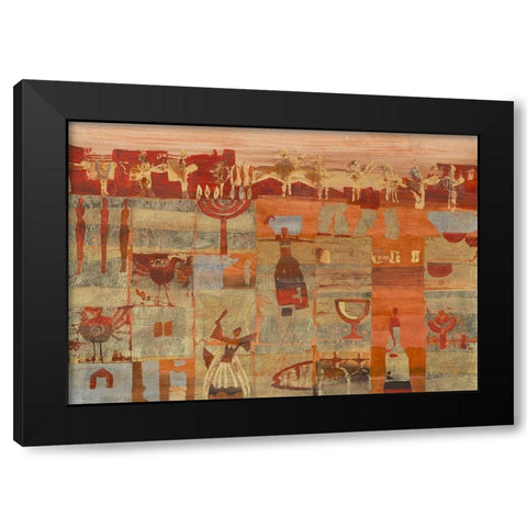 Tao Black Modern Wood Framed Art Print by Richter-Armgart, Rose