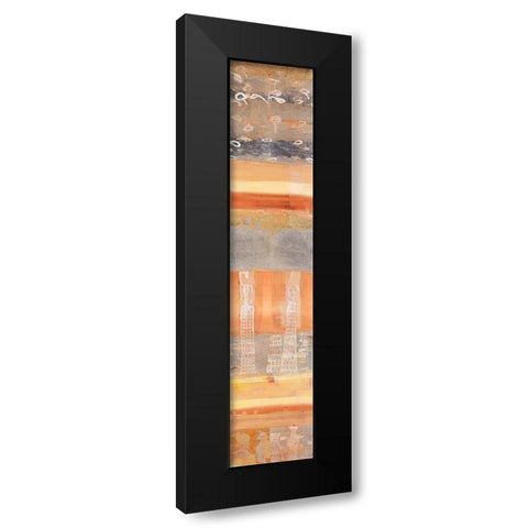 Arabesque Black Modern Wood Framed Art Print with Double Matting by Richter-Armgart, Rose