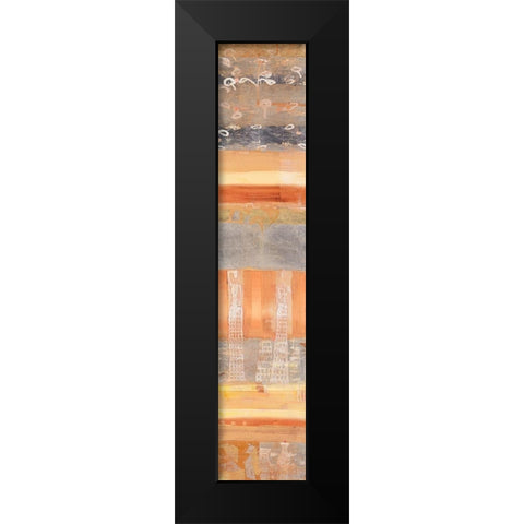 Arabesque Black Modern Wood Framed Art Print by Richter-Armgart, Rose