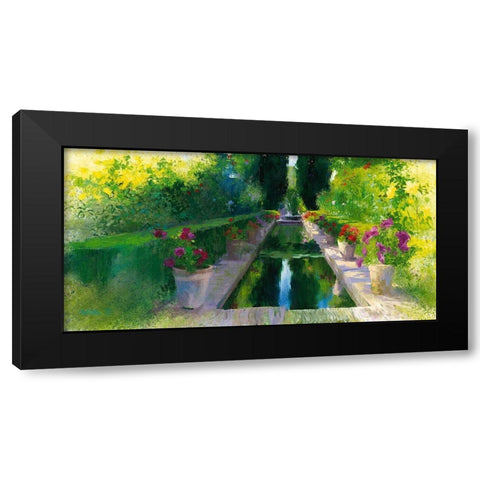 Granada II Black Modern Wood Framed Art Print by Cereceda Martinez, Angeles
