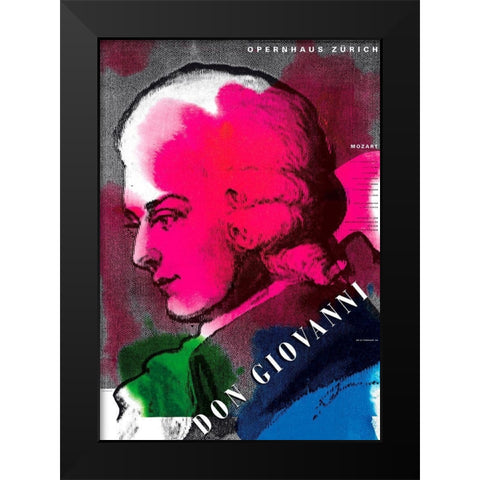 Don Giovanni Black Modern Wood Framed Art Print by Geissbuhler, K. Domenic