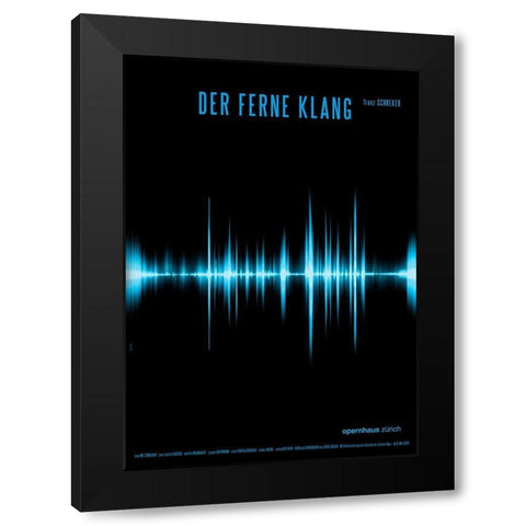 Der ferne Klang Black Modern Wood Framed Art Print with Double Matting by Geissbuhler, K. Domenic