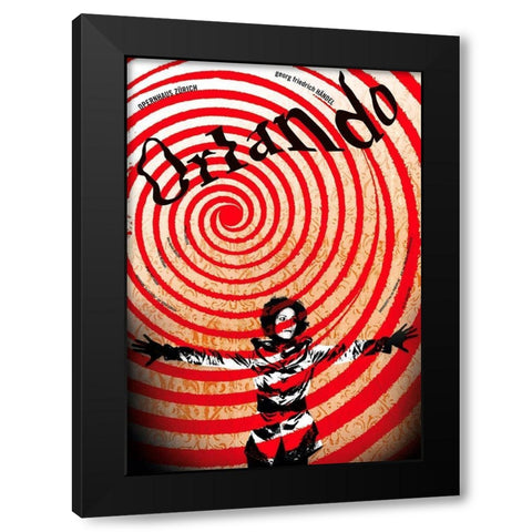 Orlando Black Modern Wood Framed Art Print with Double Matting by Geissbuhler, K. Domenic