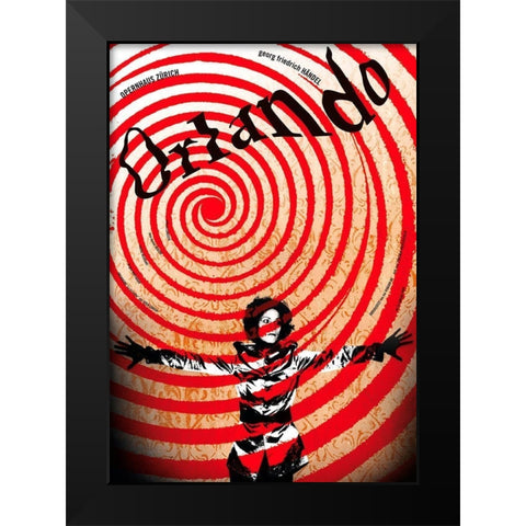 Orlando Black Modern Wood Framed Art Print by Geissbuhler, K. Domenic