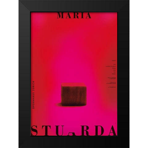Maria Stuarda Black Modern Wood Framed Art Print by Geissbuhler, K. Domenic