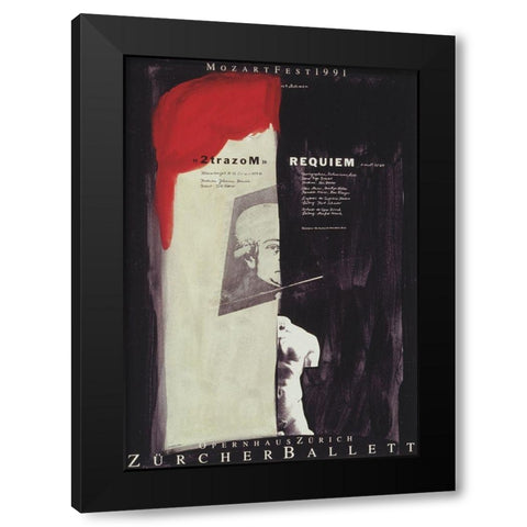 Requiem Black Modern Wood Framed Art Print with Double Matting by Geissbuhler, K. Domenic