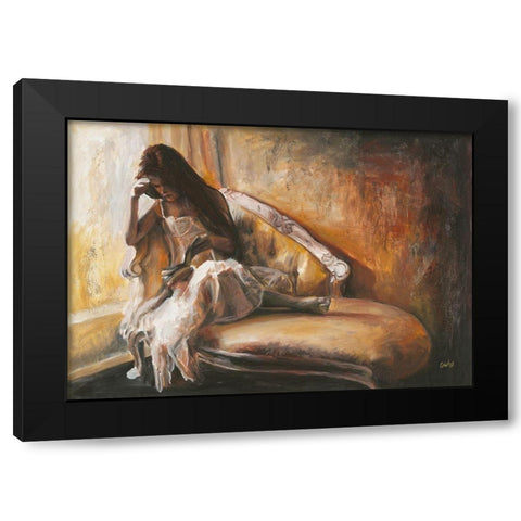 Relacher Black Modern Wood Framed Art Print by van den Bogerd, Escha