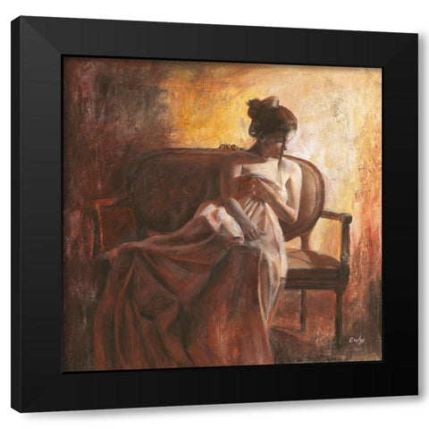 Poetico Black Modern Wood Framed Art Print by van den Bogerd, Escha