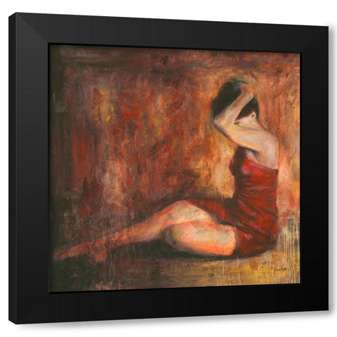 Tollerante Black Modern Wood Framed Art Print by van den Bogerd, Escha